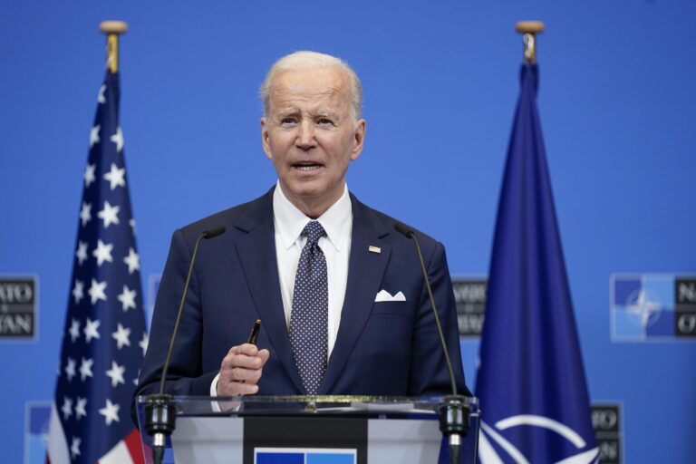 U.S. President Joe Biden called on Congress to approve additional aid to Ukraine, warning that the administration’s ability to combat Russian invaders in the embattled country would be jeopardized without it